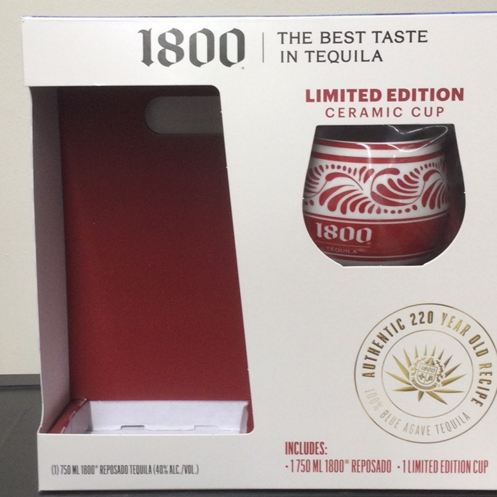 New 1800 Tequila Gift Set Box
